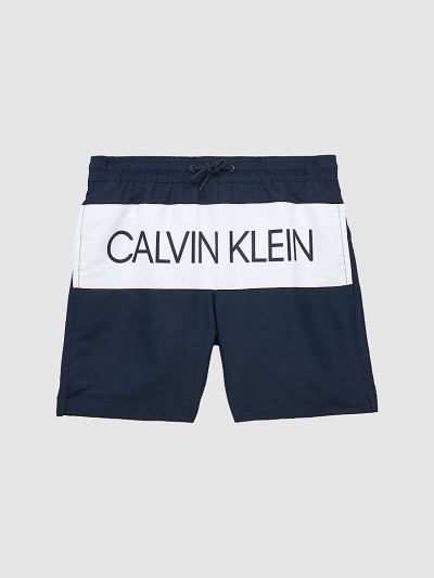 Calvin Klein Ruhák HU126722 | Calvin Klein Core Placed Logo Fiu Úszónadrág Fekete